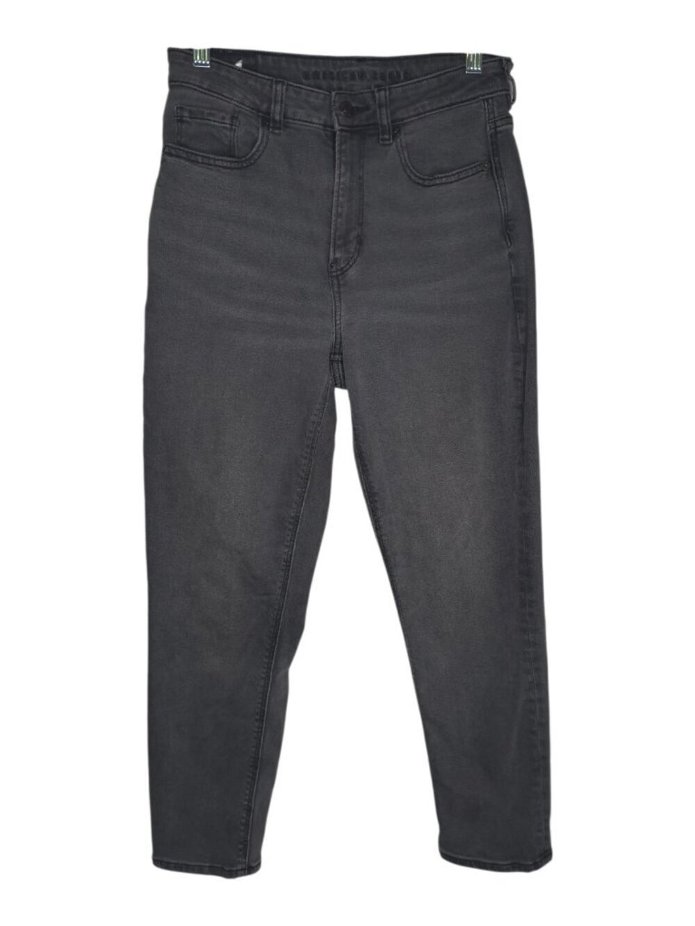 American Eagle Faded Black Stretch Mom Jeans Women's Size 4 Short